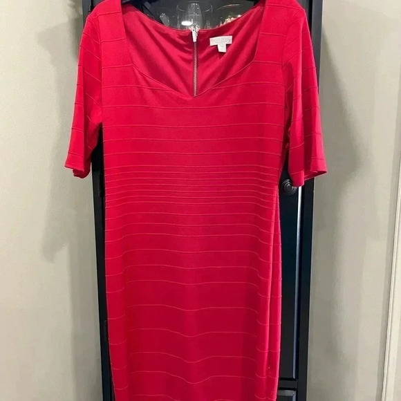 Bisou Bisou by Michele Bohot size 16 Red dress - Picture 1 of 4